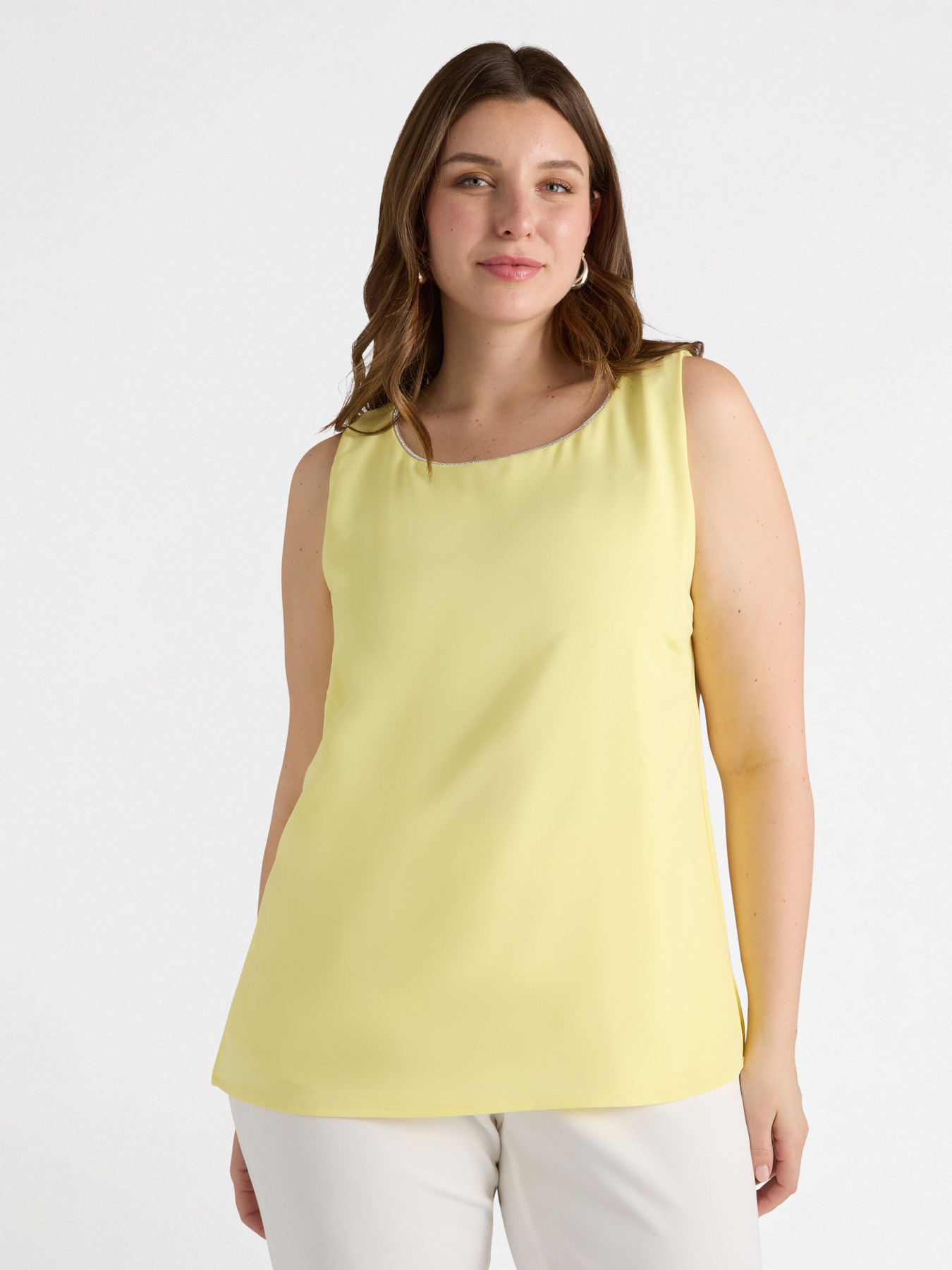 Top with rhinestone border image number 2