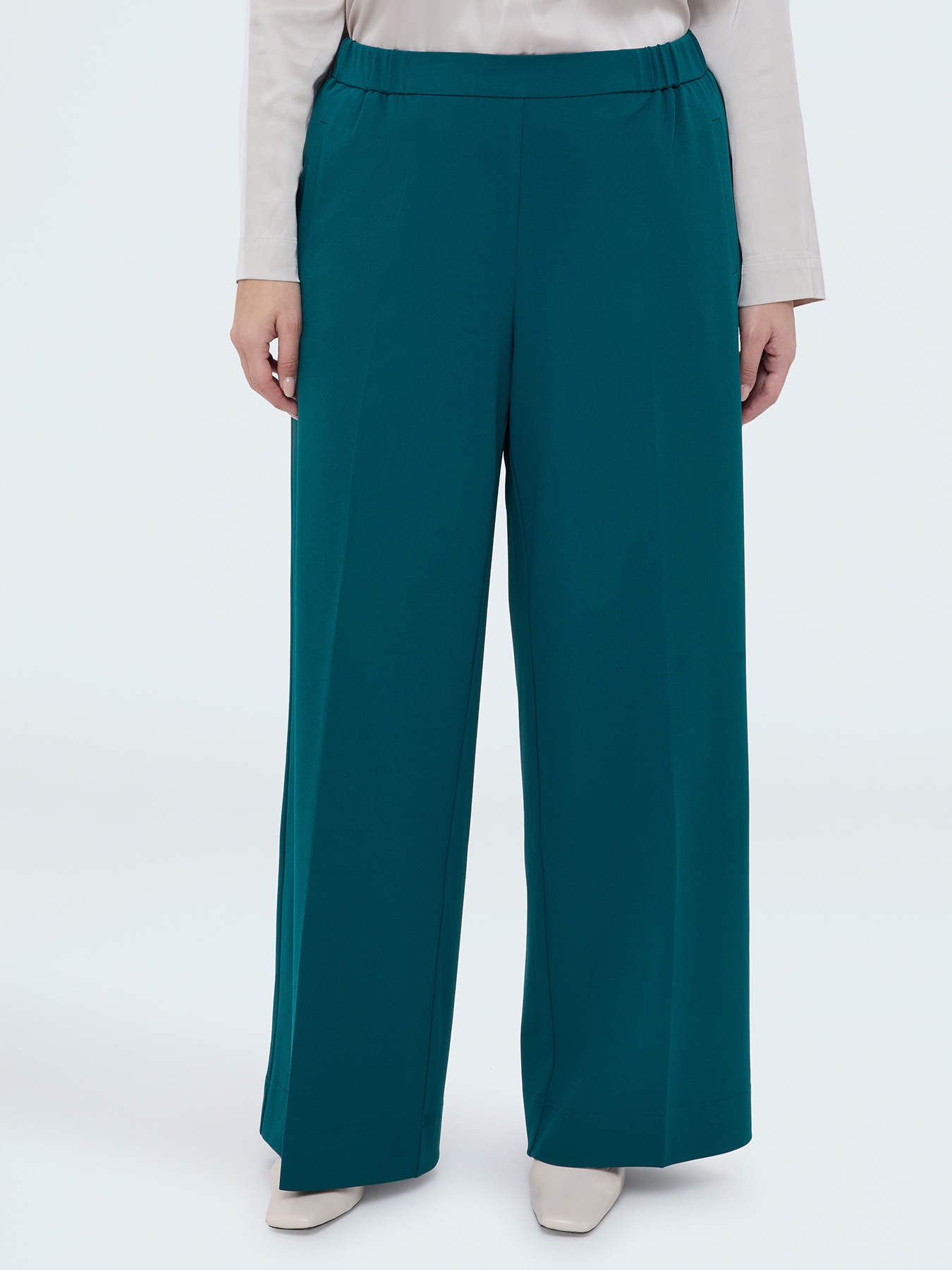Wide Leg Pants in stretch fabric image number 2