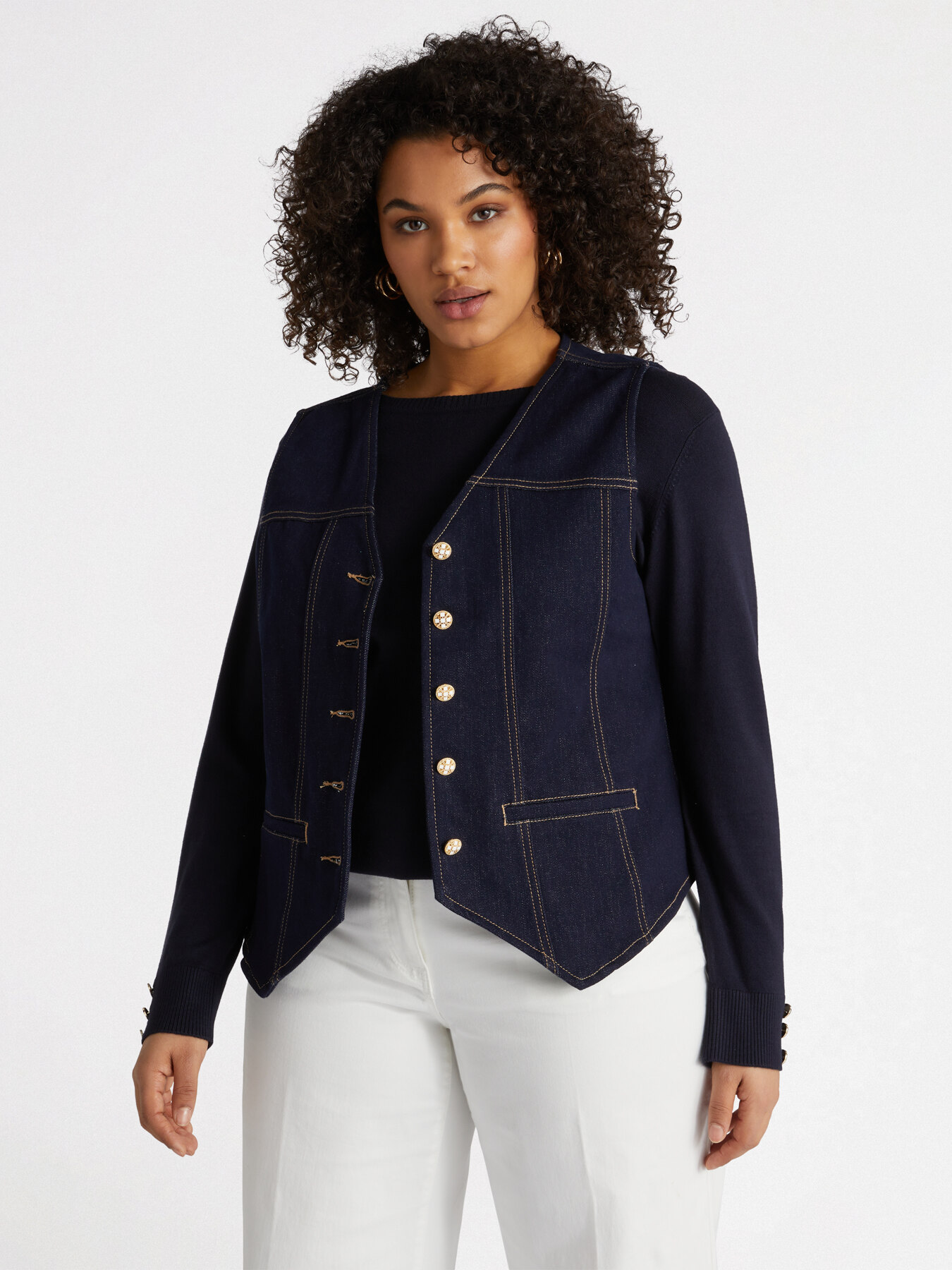 Weste aus Denim image number 2