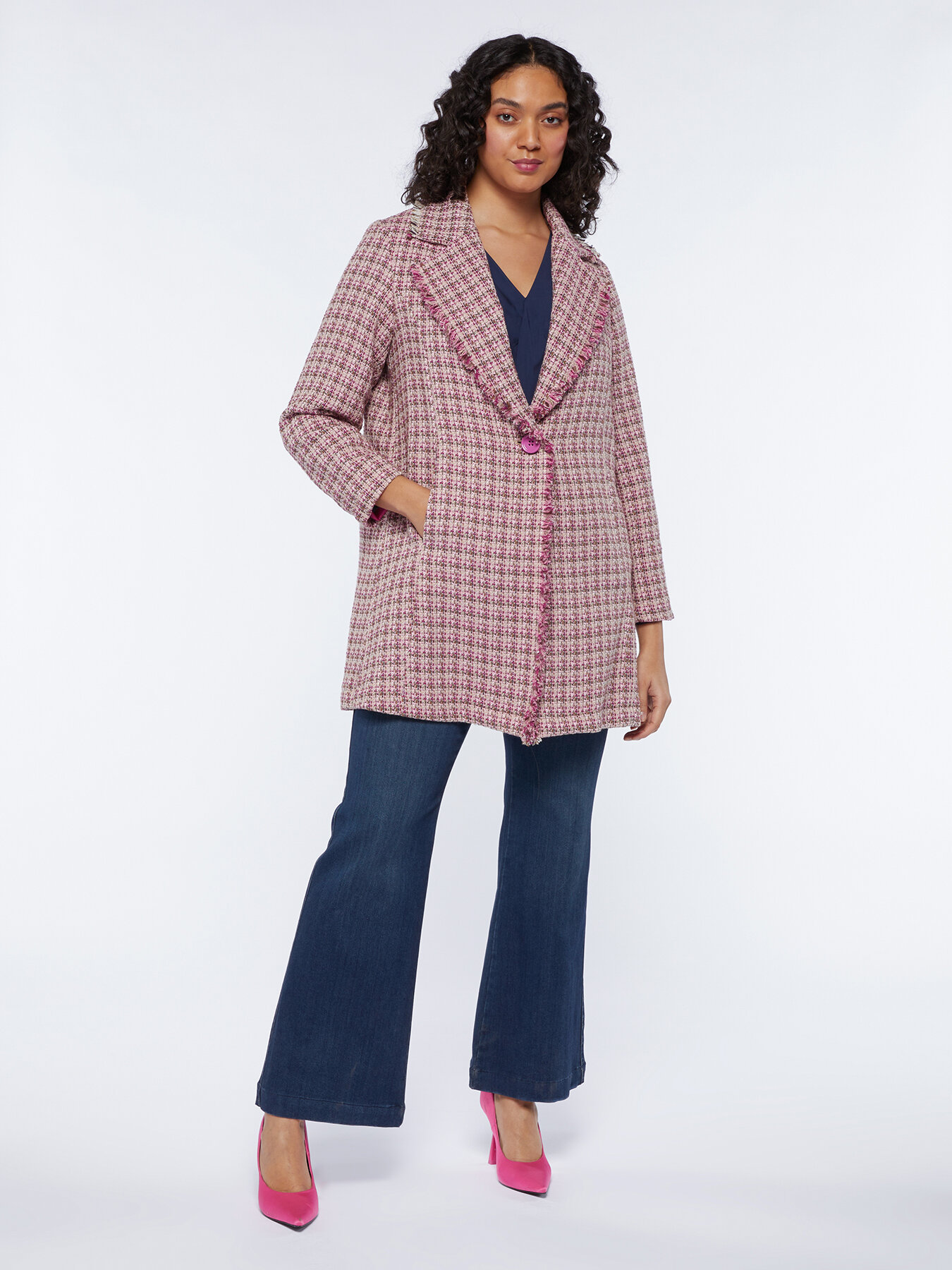 Abrigo ligero de tejido elaborado image number 2