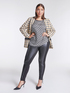 Pantaloni skinny con parti in similpelle image number 0