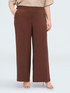 Pantalon Wide Leg en m&eacute;lange viscose image number 0