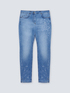 Jeans skinny con strass e stampa pennellate image number 4