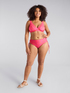 Bikini fucsia stampa foliage image number 0