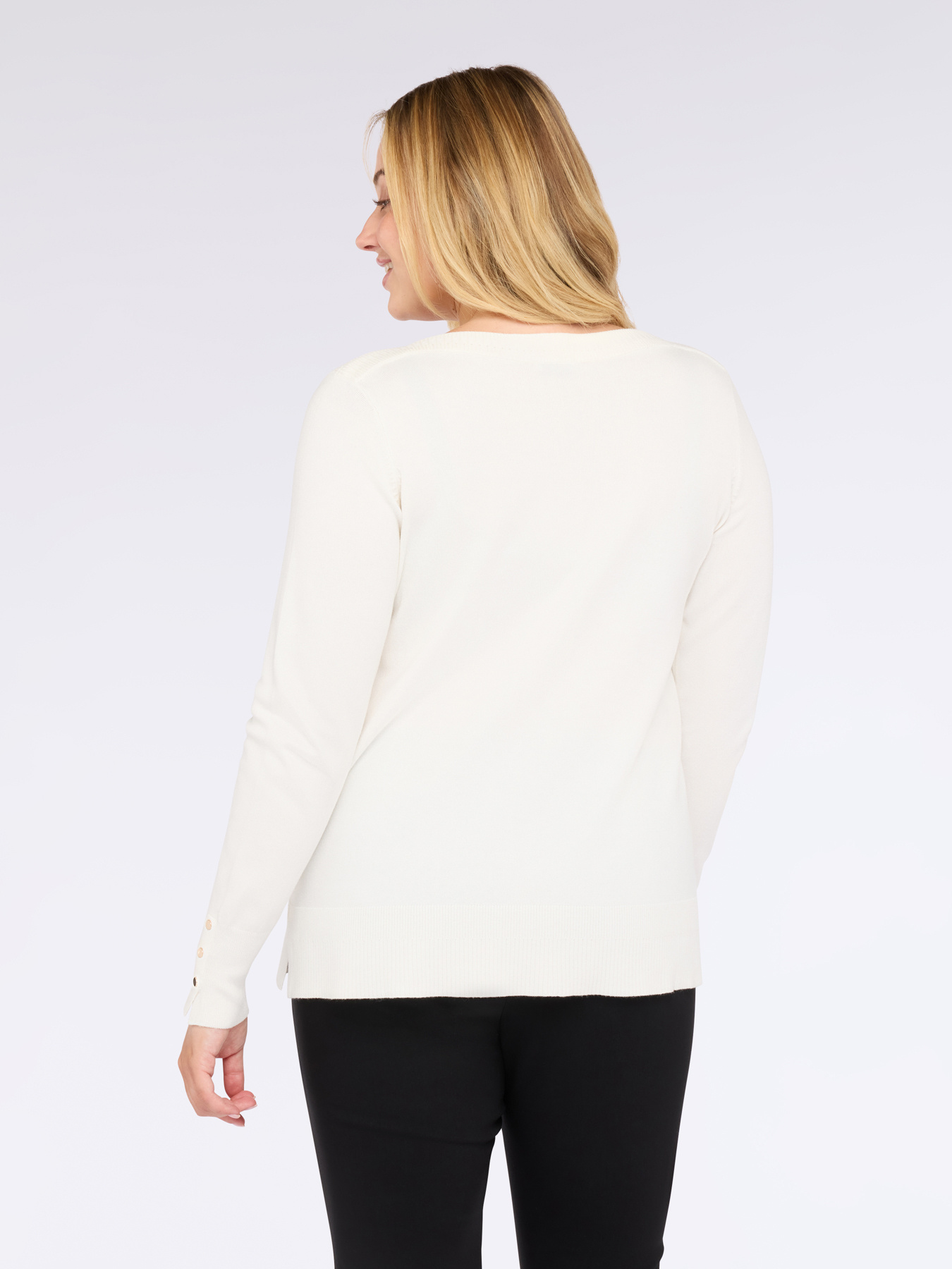 Maglia a maniche lunghe con scollo barchetta image number 1