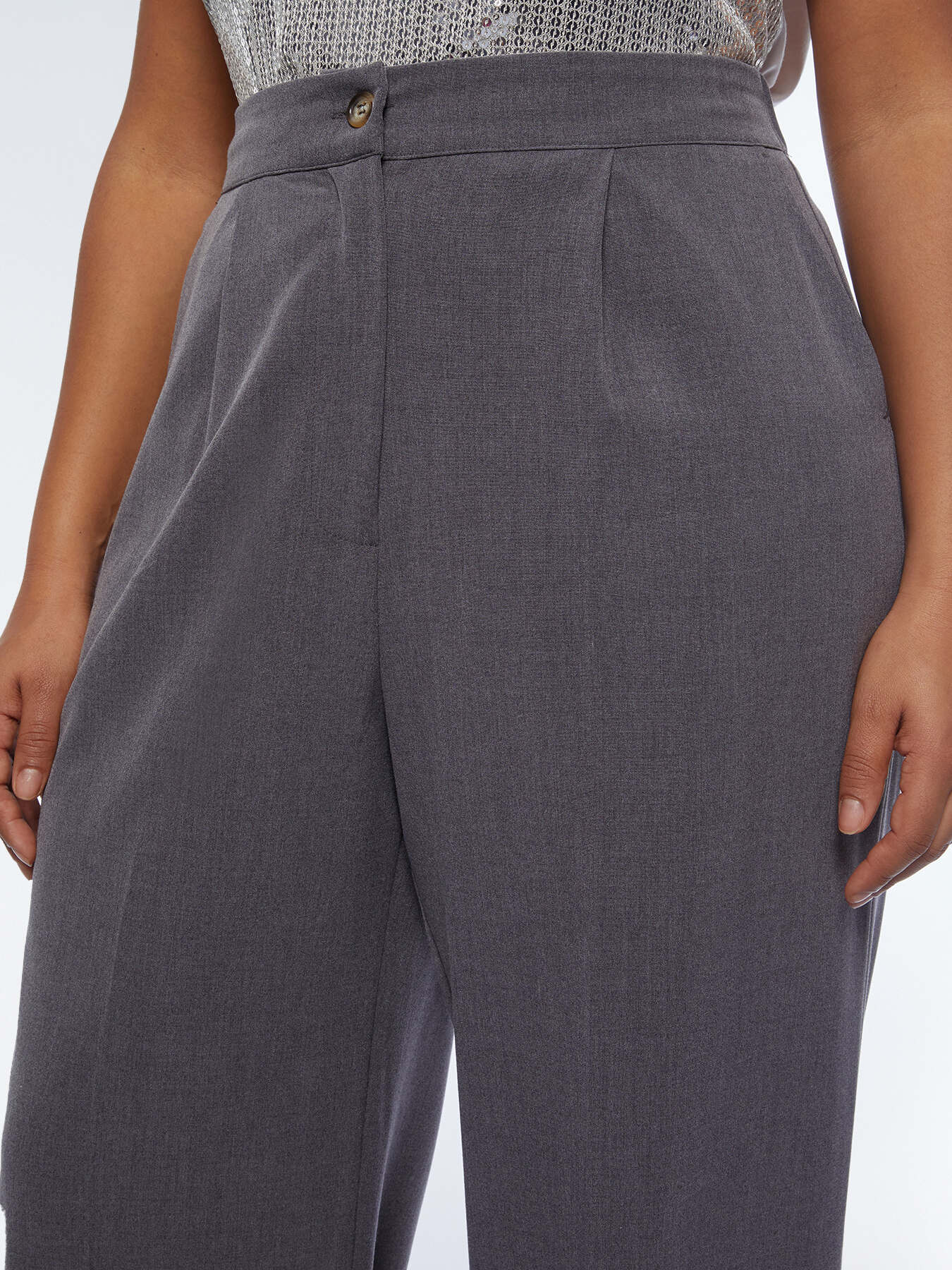 Pantaloni palazzo con pieghe image number 2