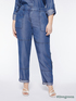 Tencel trousers with stitching image number 0
