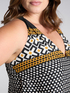 Long dress with tribal print image number 4