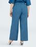 Wide Leg Trousers in Tencel with Lurex Pinstripes image number 1