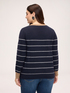Striped wool-blend sweater with embroidery image number 1