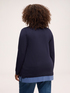 Strickpullover mit kontrastierender Drapierung image number 1