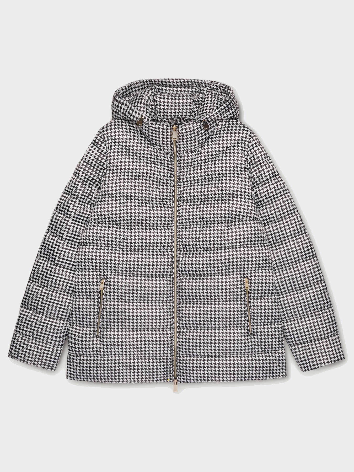 Doudoune avec imprim&eacute; pied de poule image number 3