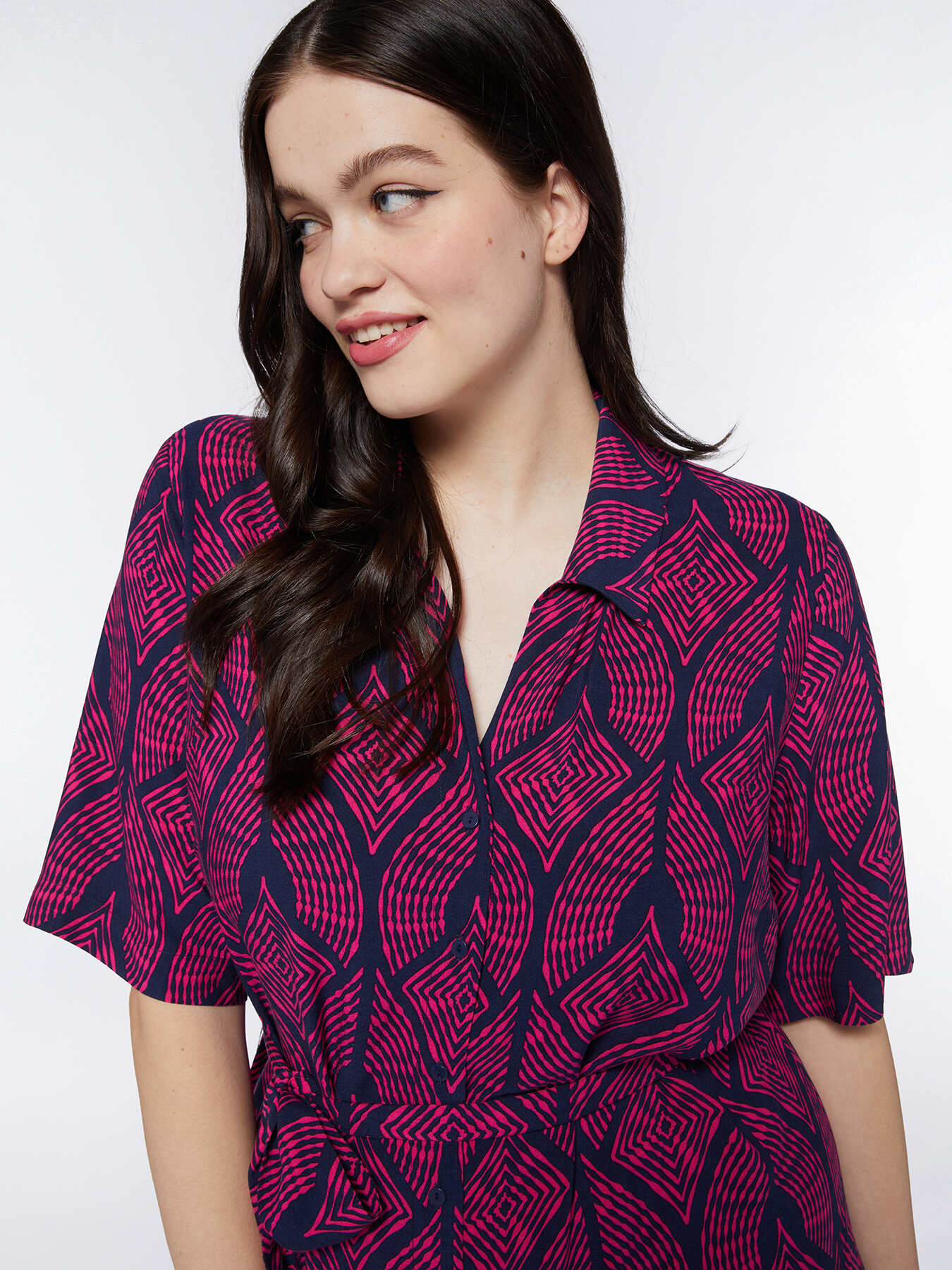 Robe chemisier imprim&eacute;e image number 3