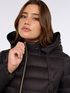 Long down jacket with detachable hood image number 3