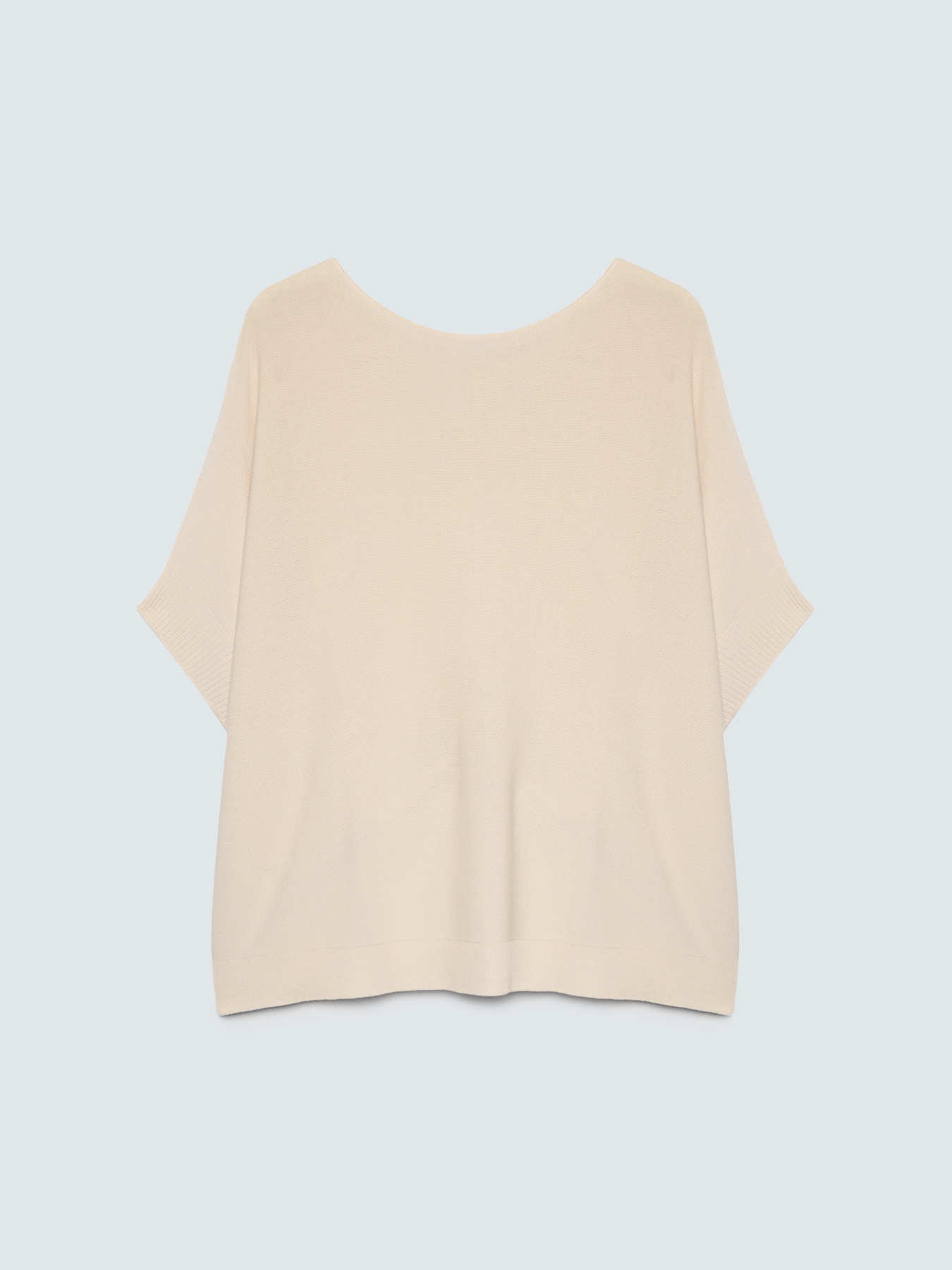 Viscose blend sweater with boat neckline image number 4