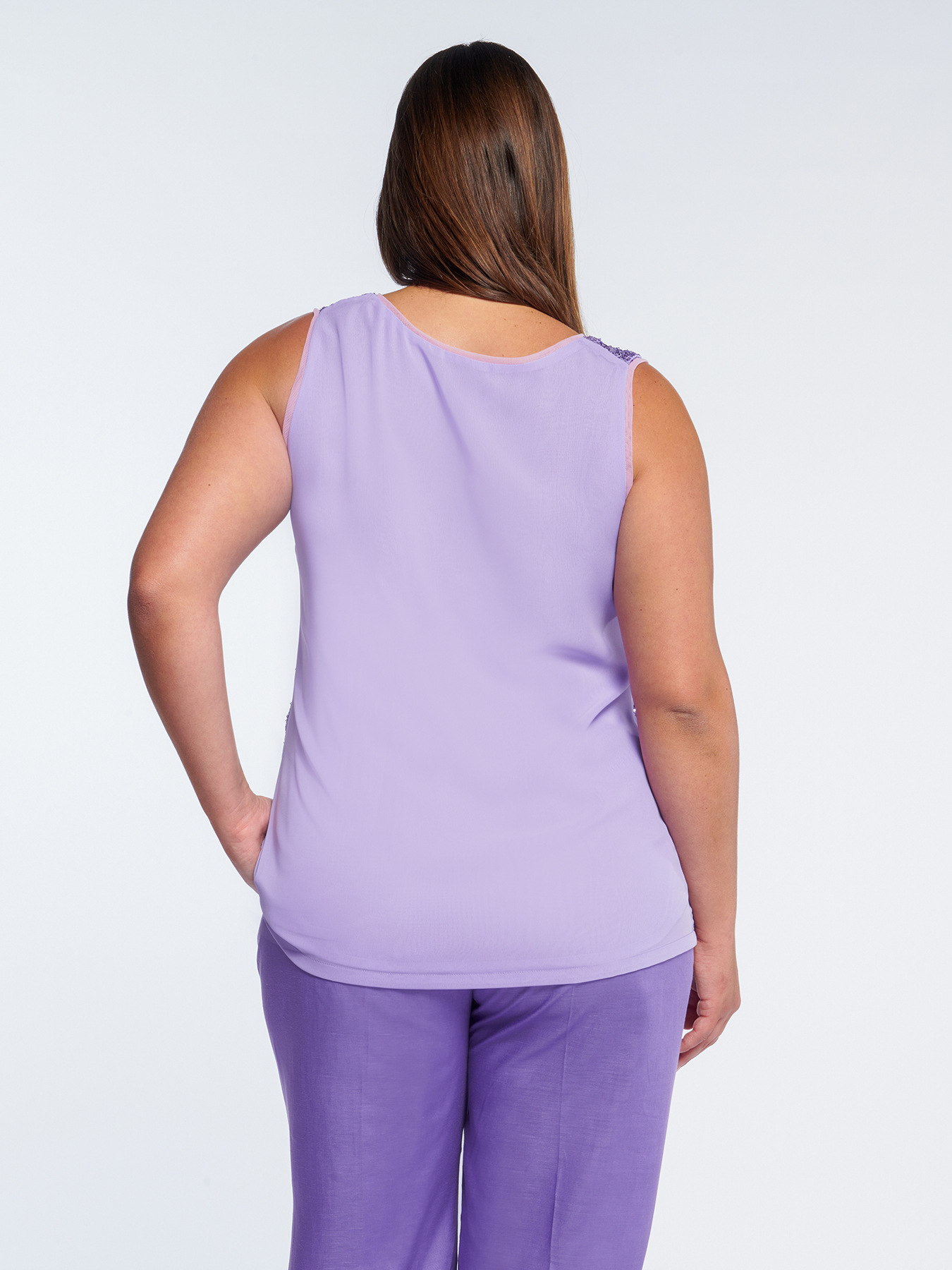 Top con paillettes image number 1