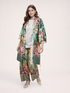Kimono with print and belt image number 0