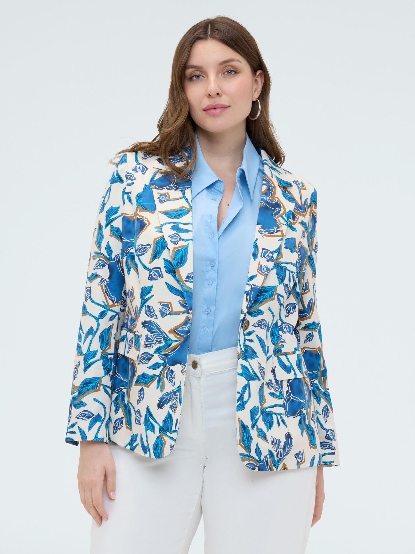 Blazer &agrave; imprim&eacute; floral image number 2