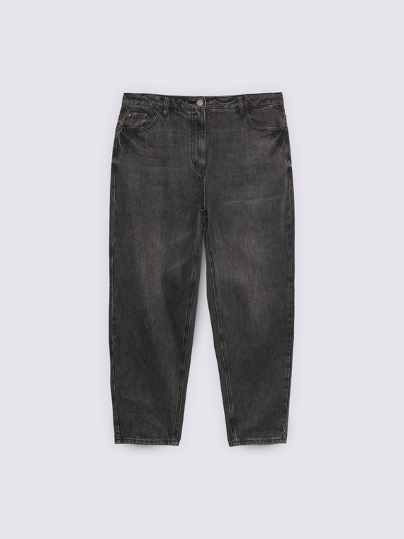 Jeans Mom Fit lavado oscuro