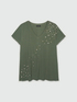 T-shirt with embroidered rhinestones image number 4
