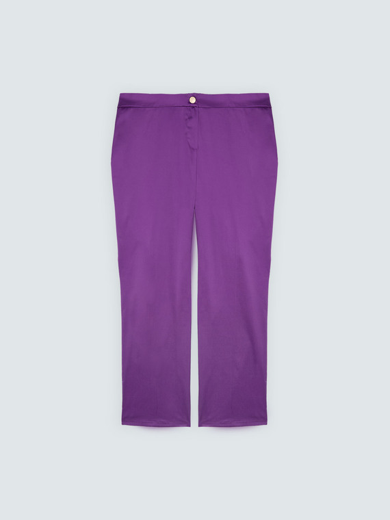 Pantalon en coton stretch classique