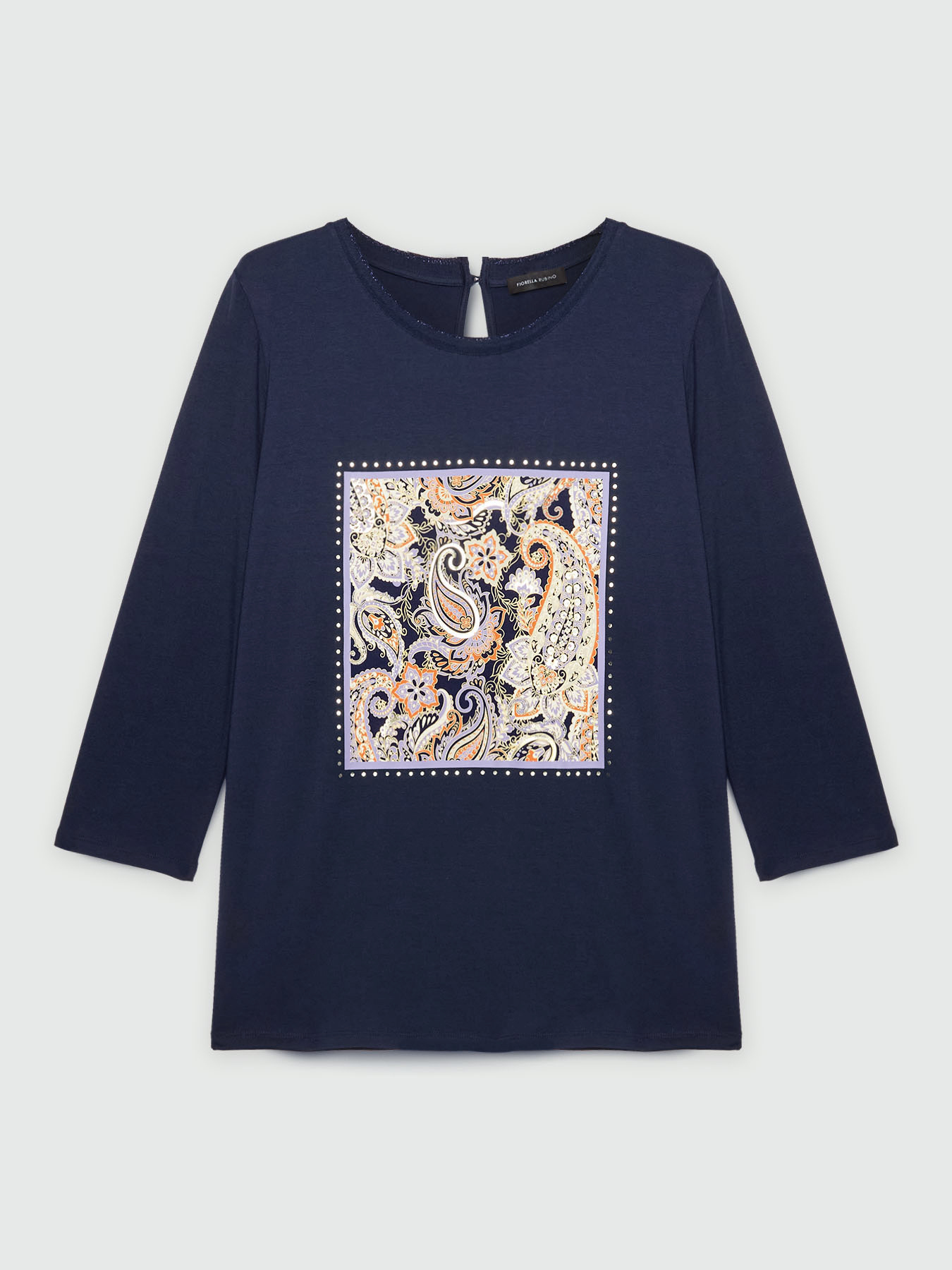 Camiseta con paisley de viscosa LENZING&trade; ECOVERO&trade; image number 4