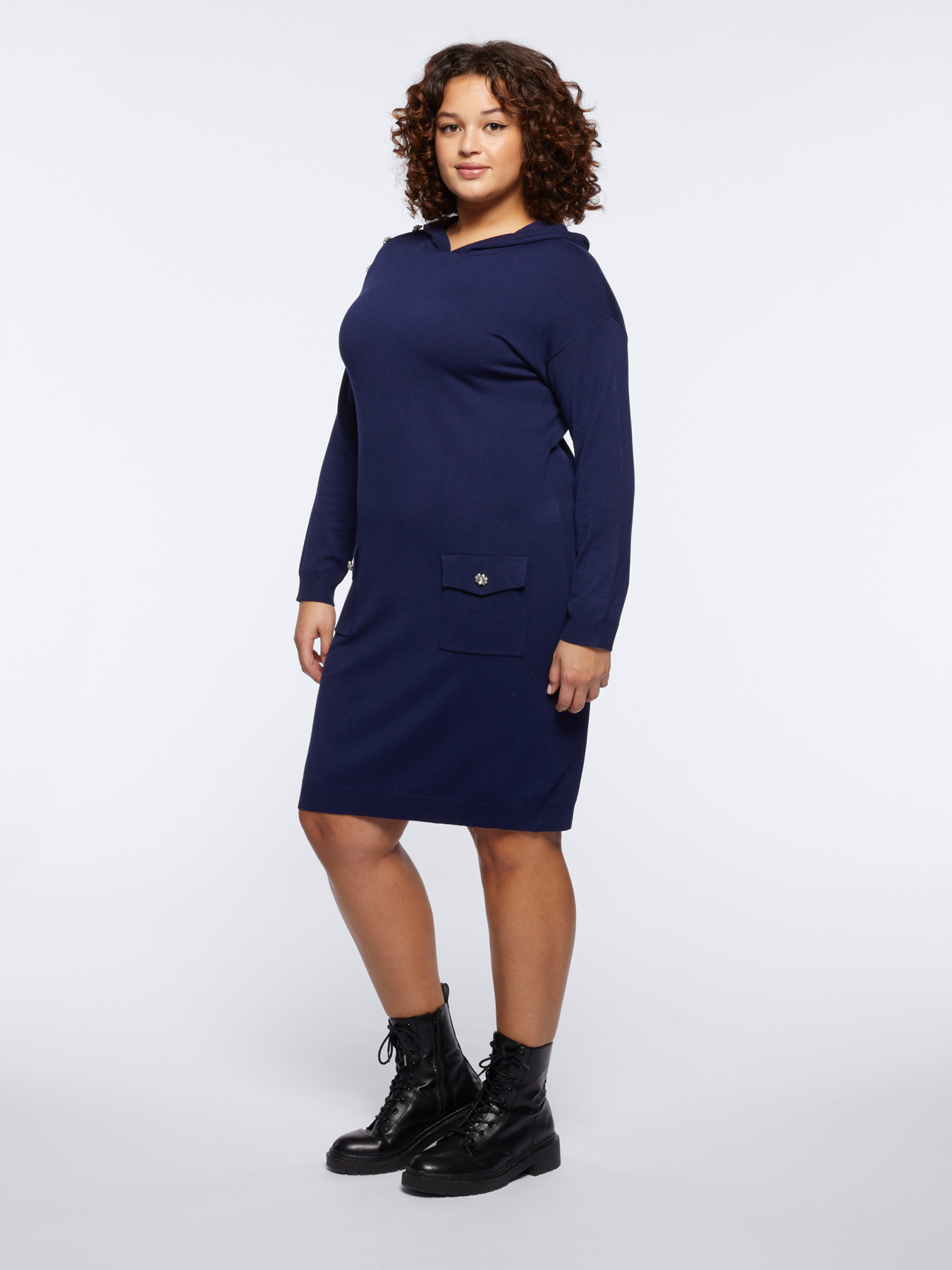 Strickkleid mit Kapuze image number 2