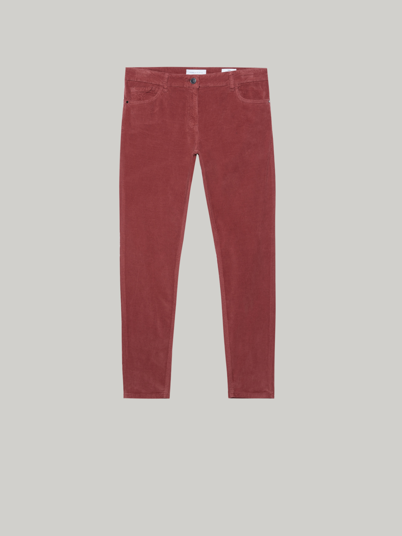 Pantaloni skinny in velluto image number 3