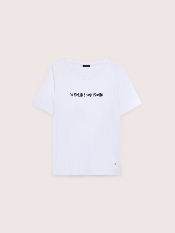 Cotton t-shirt with funny print