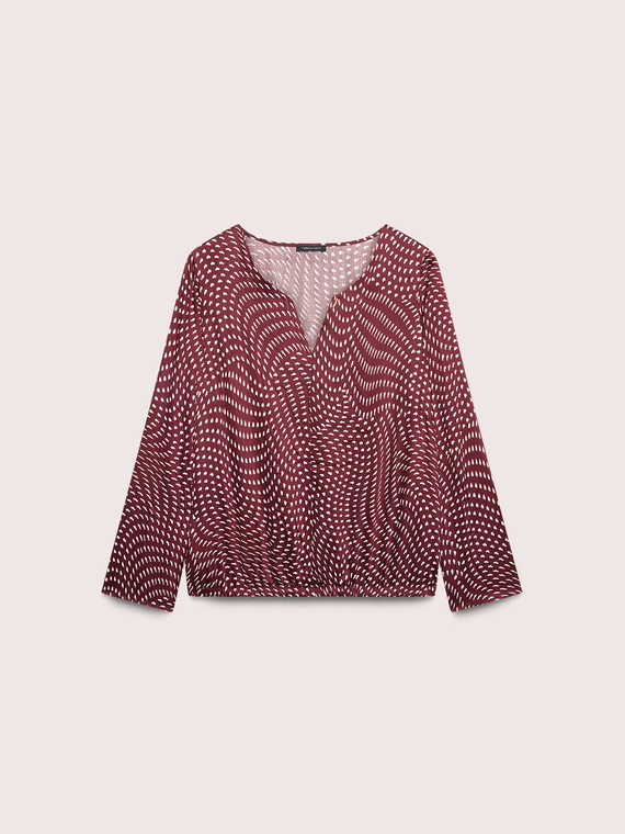 Bluse mit Herzchen-Print