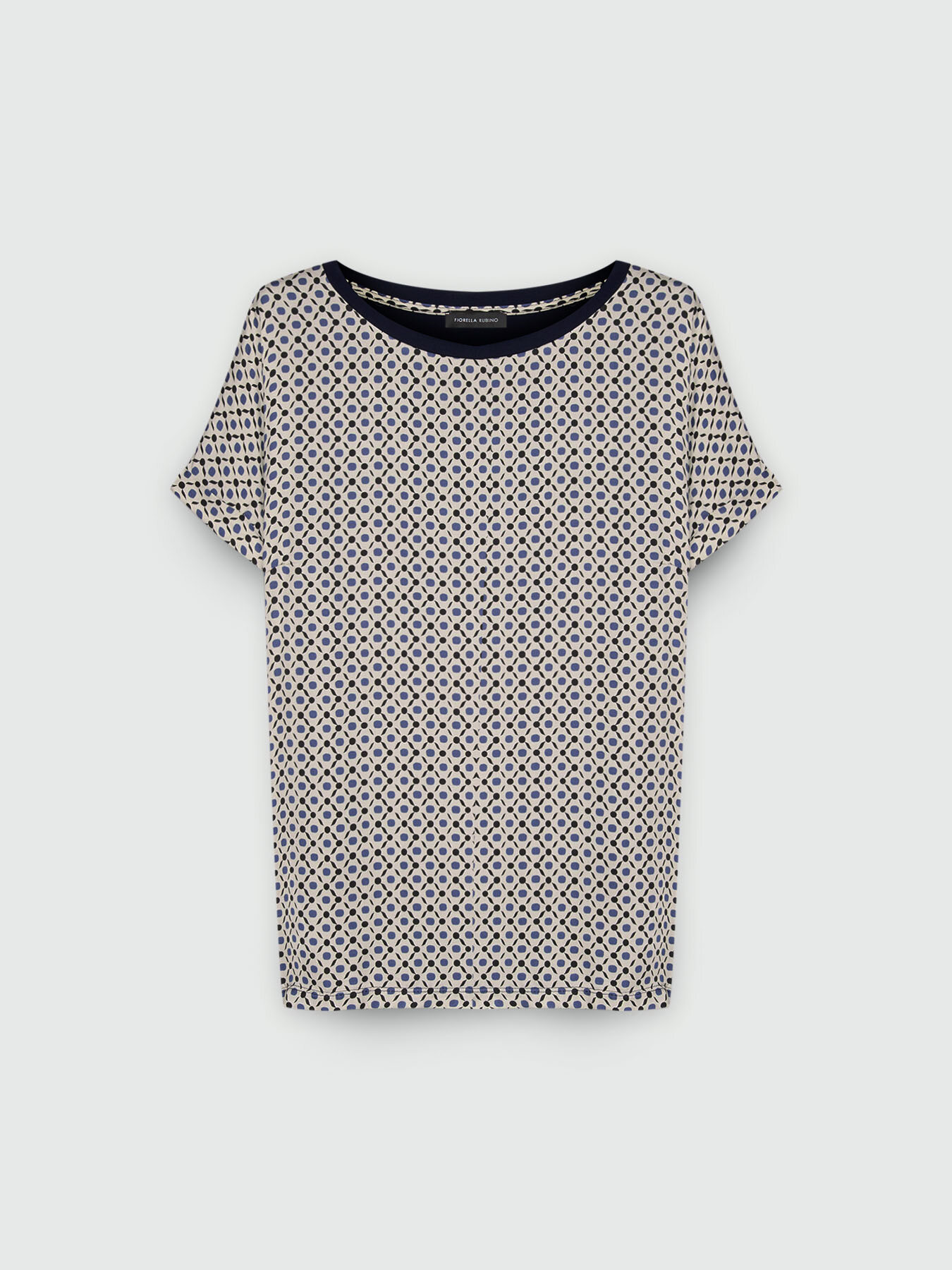 T-shirt bimati&egrave;re &agrave; motif optique image number 4