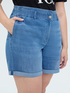 Jeans-Shorts mit elastischem Bund image number 3