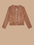 Blouson-Jacke aus Lederimitat mit Lochmuster image number 3