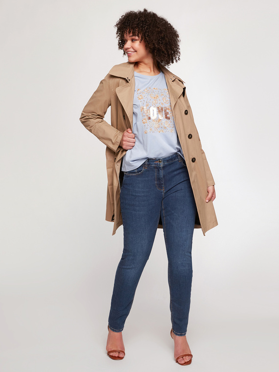 Fiorella Rubino T-shirt con stampa e ricamo Donna