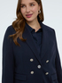 Blazer mit Doppelreiher-Effekt aus Stretch-Gewebe image number 3