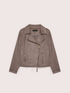 Chaqueta biker en tejido soft touch image number 4