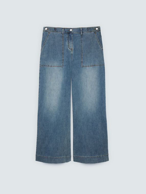 Jean Wide Leg avec maxi poches