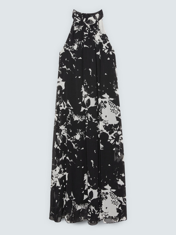 Long Free dress foliage print