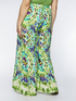 Tie dye print palazzo trousers image number 1