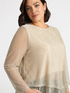 T-shirt en jersey lurex avec superpositions image number 2