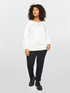 Sweat-shirt brod&eacute; en viscose LENZING&trade; ECOVERO&trade; image number 3