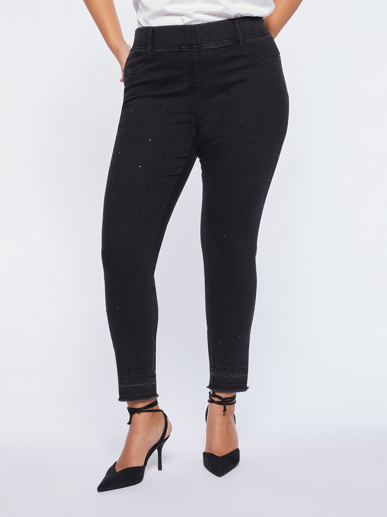 Jeggings Modell Diamante mit Strasssteinen image number 0