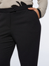 Straight trousers with slits at the hem image number 2