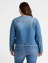 Giubbotto in denim con ricamo in perle image number 2