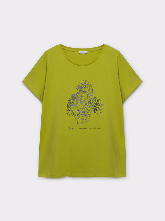 T-shirt avec imprimé fleuri