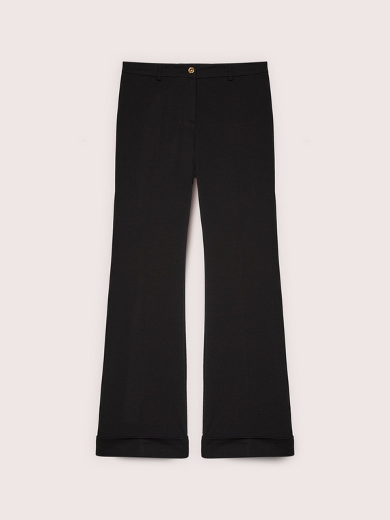 Pantaloni Flare in tessuto stretch