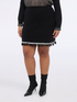 Short tube skirt in knit fabric with fringe image number 2