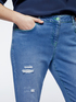 Girlfit slim jeans with tears image number 3
