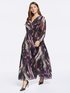 Long printed frock image number 0