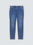 Slim Girlfit Jeans &bdquo;Zaffiro&ldquo; mit Rissen image number 3